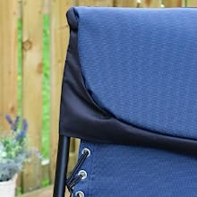 relaxer chair with padded removable headrest