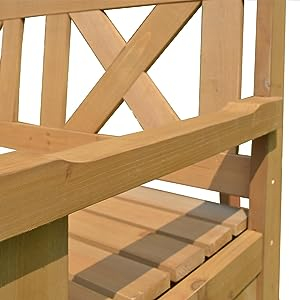 woodens torage bench