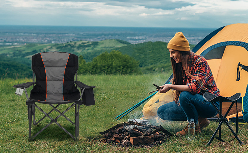 Folding camping chair