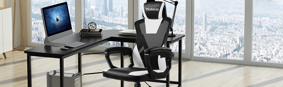 YOLEO Gaming Chair for Adult Ergonomic Home Office Desk Chairs